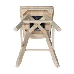 International Concepts Tuscany Bar Height Stool, with Swivel, 30" Seat Height, Unfinished -Kitchen & Dining Furniture Sales Store Whitewood20Industries20Inc Sxx293SWxx6