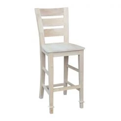 International Concepts Tuscany Bar Height Stool, 30" Seat Height, Unfinished -Kitchen & Dining Furniture Sales Store Whitewood20Industries20Inc Sxx293xx2