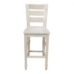 International Concepts Tuscany Bar Height Stool, 30" Seat Height, Unfinished -Kitchen & Dining Furniture Sales Store Whitewood20Industries20Inc Sxx293xx3