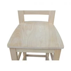 International Concepts Tuscany Bar Height Stool, 30" Seat Height, Unfinished -Kitchen & Dining Furniture Sales Store Whitewood20Industries20Inc Sxx293xx7