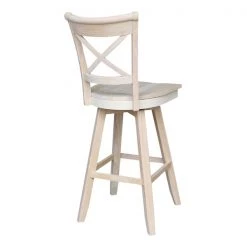 International Concepts Charlotte Bar Height stool - 30 in. Seat Height -Kitchen & Dining Furniture Sales Store Whitewood20Industries20Inc Sxx313SWxx20BACK