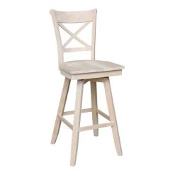 International Concepts Charlotte Bar Height stool - 30 in. Seat Height -Kitchen & Dining Furniture Sales Store Whitewood20Industries20Inc Sxx313SWxx20FRONTxx20ALT