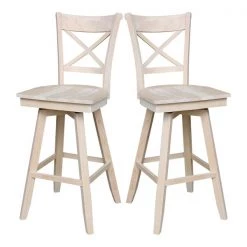 International Concepts Charlotte Bar Height stool - 30 in. Seat Height -Kitchen & Dining Furniture Sales Store Whitewood20Industries20Inc Sxx313SWxx20TWOxx20INxx20ONE