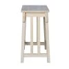 International Concepts Mission Counter Height Stool, 24" Seat Height, Unfinished -Kitchen & Dining Furniture Sales Store Whitewood20Industries20Inc Sxx324