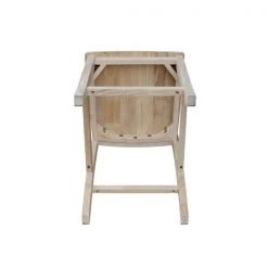 International Concepts Mission Counter Height Stool, 24" Seat Height, Unfinished -Kitchen & Dining Furniture Sales Store Whitewood20Industries20Inc Sxx342xx7