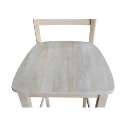 International Concepts Madrid Bar Height Stool, 30" Seat Height, Unfinished -Kitchen & Dining Furniture Sales Store Whitewood20Industries20Inc Sxx403xx7