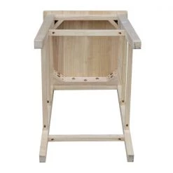 International Concepts Aspen BarHeight Slat Stool, 30" Seat Height, Unfinished -Kitchen & Dining Furniture Sales Store Whitewood20Industries20Inc Sxx43xx5