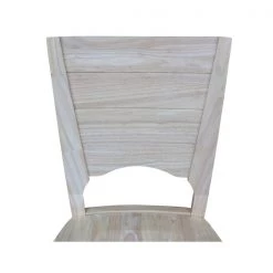 International Concepts Solid Back Bar Height Stool, 30" Seat Height, Unfinished -Kitchen & Dining Furniture Sales Store Whitewood20Industries20Inc Sxx483xx9