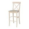International Concepts X-Back Stool, 30" Seat Height, Unfinished -Kitchen & Dining Furniture Sales Store Whitewood20Industries20Inc Sxx6133