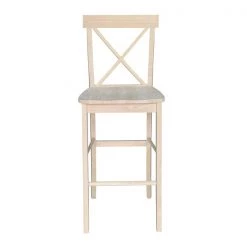 International Concepts X-Back Stool, 30" Seat Height, Unfinished -Kitchen & Dining Furniture Sales Store Whitewood20Industries20Inc Sxx6133xx5