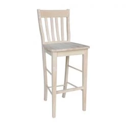 International Concepts Café Stool, 30" Seat Height, Unfinished -Kitchen & Dining Furniture Sales Store Whitewood20Industries20Inc Sxx6163xx3