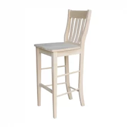 International Concepts Café Stool, 30" Seat Height, Unfinished -Kitchen & Dining Furniture Sales Store Whitewood20Industries20Inc Sxx6163xx5