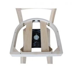 International Concepts Emily Counter Height Stool, 24" Seat Height, with Swivel, Unfinished -Kitchen & Dining Furniture Sales Store Whitewood20Industries20Inc Sxx6172SWxx5