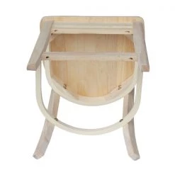 International Concepts Emily Counter Height Stool, 24" Seat Height, Unfinished -Kitchen & Dining Furniture Sales Store Whitewood20Industries20Inc Sxx6172xx6