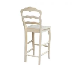 International Concepts Versailles Bar Height Stool, 30" Seat Height, Unfinished -Kitchen & Dining Furniture Sales Store Whitewood20Industries20Inc Sxx9203xx1