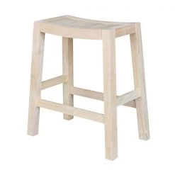International Concepts Ranch Stool, 24" Seat Height, Unfinished