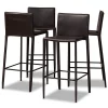 Baxton Studio Malcom Brown Faux Leather Upholstered 4-Piece Bar Stool -Kitchen & Dining Furniture Sales Store Wholesale20Interiors20Inc 10803xx1