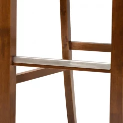 Baxton Studio Carson Grey Upholstered and Walnut Wood 2-Piece Bar Stool Set -Kitchen & Dining Furniture Sales Store Wholesale20Interiors20Inc 10858xx5