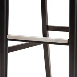 Baxton Studio Alexandra Grey Upholstered and Espresso Wood 2-Piece Bar Stool Set -Kitchen & Dining Furniture Sales Store Wholesale20Interiors20Inc 10860xx5