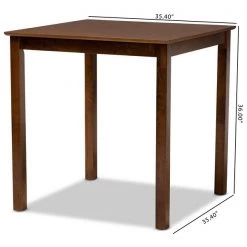 Baxton Studio Lenoir Walnut Wood Counter Height Pub Table -Kitchen & Dining Furniture Sales Store Wholesale20Interiors20Inc 10903xx6