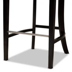 Baxton Studio Chloe Modern and Contemporary Dark Grey Velvet and Dark Brown Finished Wood 2-Piece Bar Stool Set -Kitchen & Dining Furniture Sales Store Wholesale20Interiors20Inc 11007xx5xx5b6ff1