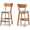 Baxton Studio Cameron Modern Grey Fabric and Walnut Brown Finished Wood 2-PC Counter Stool Set -Kitchen & Dining Furniture Sales Store Wholesale20Interiors20Inc 11015xx1xx3e6244
