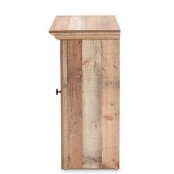 Baxton Studio Albert Modern Farmhouse Rustic Oak Brown Finished Wood 1-Door Dining Room Sideboard Buffet -Kitchen & Dining Furniture Sales Store Wholesale20Interiors20Inc 11252xx4xx1bdc24