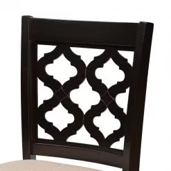 Baxton Studio Ramiro Modern and Contemporary Transitional Sand Fabric and Dark Brown Finished Wood 5-Piece Pub Set -Kitchen & Dining Furniture Sales Store Wholesale20Interiors20Inc 11375xx9776xx5xxfbb263