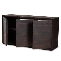 Baxton Studio Titus Modern and Contemporary Dark Brown Finished Wood 3-Door Dining Room Sideboard Buffet -Kitchen & Dining Furniture Sales Store Wholesale20Interiors20Inc 11399xx2xx69e4d2
