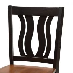 Baxton Studio Fenton Modern Two-Tone Dark Brown and Walnut Brown Finished Wood 5-PC Pub Set -Kitchen & Dining Furniture Sales Store Wholesale20Interiors20Inc 11416xx9776xx5xxc4d8c3