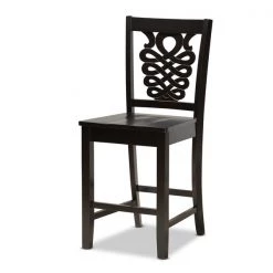 Baxton Studio Gervais Modern and Contemporary Transitional Dark Brown Finished Wood 5-Piece Pub Set -Kitchen & Dining Furniture Sales Store Wholesale20Interiors20Inc 11417xx9776xx2xx9de0f7