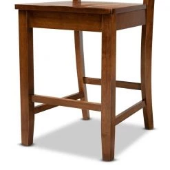 Baxton Studio Nicolette Modern and Contemporary Transitional Walnut Brown Finished Wood 2-Piece Counter Stool Set -Kitchen & Dining Furniture Sales Store Wholesale20Interiors20Inc 11424xx5xx47b4c5