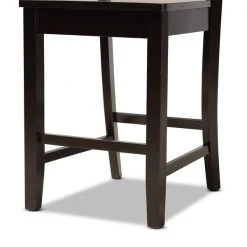 Baxton Studio Caron Modern and Contemporary Transitional Dark Brown Finished Wood 2-Piece Counter Stool Set -Kitchen & Dining Furniture Sales Store Wholesale20Interiors20Inc 11432xx5xx916776