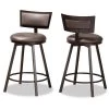 Baxton Studio Danson Modern Industrial Grey Fabric and Antique Dark Brown Finished Metal 2-Piece Pub Chair Set -Kitchen & Dining Furniture Sales Store Wholesale20Interiors20Inc 11445xx1xxba8731