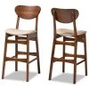 Baxton Studio Katya Mid-Century Modern Sand Fabric and Walnut Brown Finished Wood 2-Piece Bar Stool Set -Kitchen & Dining Furniture Sales Store Wholesale20Interiors20Inc 11642xx1xx96bcee