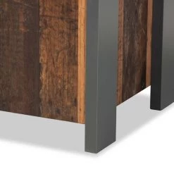 Baxton Studio Ranger Mid-Century Two-Tone Rustic Brown and Grey Finished Wood 1-Drawer Sideboard Buffet -Kitchen & Dining Furniture Sales Store Wholesale20Interiors20Inc 11749xx6xx0a4733