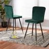 Baxton Studio Preston Modern Luxe and Glam Green Velvet Upholstered and Two-Tone Metal 2-Piece Bar Stool Set -Kitchen & Dining Furniture Sales Store Wholesale20Interiors20Inc 11785xx6xx325af5