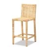 Baxton Studio Sofia Modern and Contemporary Natural Finished Wood and Rattan Counter Stool -Kitchen & Dining Furniture Sales Store Wholesale20Interiors20Inc 11874xx1xx44cde1