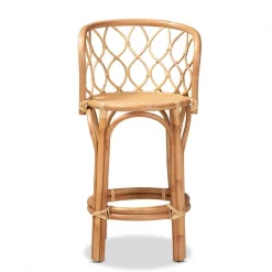 Baxton Studio Diana Modern and Contemporary Natural Finished Rattan Counter Stool -Kitchen & Dining Furniture Sales Store Wholesale20Interiors20Inc 11877xx2xx621656