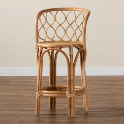 Baxton Studio Diana Modern and Contemporary Natural Finished Rattan Counter Stool -Kitchen & Dining Furniture Sales Store Wholesale20Interiors20Inc 11877xx7xx45a158