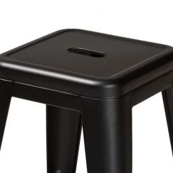 Baxton Studio Horton ModernIndustrial Black Finished Metal 4-Piece Stackable Counter Stool Set -Kitchen & Dining Furniture Sales Store Wholesale20Interiors20Inc 12043xx3xxc5324e