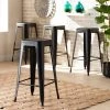 Baxton Studio Horton ModernIndustrial Black Finished Metal 4-Piece Stackable Bar Stool Set -Kitchen & Dining Furniture Sales Store Wholesale20Interiors20Inc 12046xx6xx35d8db