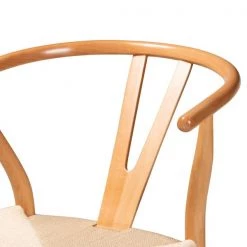 Baxton Studio Paxton Modern & Contemporary Natural Brown Finished Wood Bar Stool, PK2 -Kitchen & Dining Furniture Sales Store Wholesale20Interiors20Inc 12340xx4xx3aba83