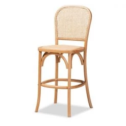 Baxton Studio Vance Mid-Century Brown Woven Rattan and Wood Cane Counter Stool -Kitchen & Dining Furniture Sales Store Wholesale20Interiors20Inc 12384xx1xx2b1bda