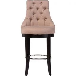Baxton Studio Harmony Button-tufted Beige Upholstered Bar Stool with Footrest -Kitchen & Dining Furniture Sales Store Wholesale20Interiors20Inc 488e3922128f8fae32d6ae9d9cf72839xx15e6c0