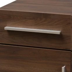 Baxton Studio Ashfield Mid-Century Modern Walnut Brown Finished Wood Sideboard -Kitchen & Dining Furniture Sales Store Wholesale20Interiors20Inc 8015xx5