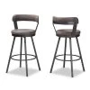 Baxton Studio Arcene Rustic and Industrial Antique Grey Swivel Bar Stool, PK2 -Kitchen & Dining Furniture Sales Store Wholesale20Interiors20Inc 8968xx1
