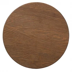 Baxton Studio Aline Wood and Rust-Finished Steel Adjustable Swivel Bar Stool -Kitchen & Dining Furniture Sales Store Wholesale20Interiors20Inc 9121xx4