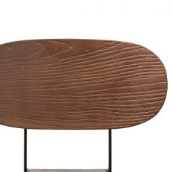 Baxton Studio Varek Wood and Rust-Finished Steel Adjustable Swivel Bar Stool -Kitchen & Dining Furniture Sales Store Wholesale20Interiors20Inc 9124xx5