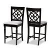 Baxton Studio Arden Grey Upholstered Espresso Finished 2-Piece Counter Stool Set -Kitchen & Dining Furniture Sales Store Wholesale20Interiors20Inc 9771xx1